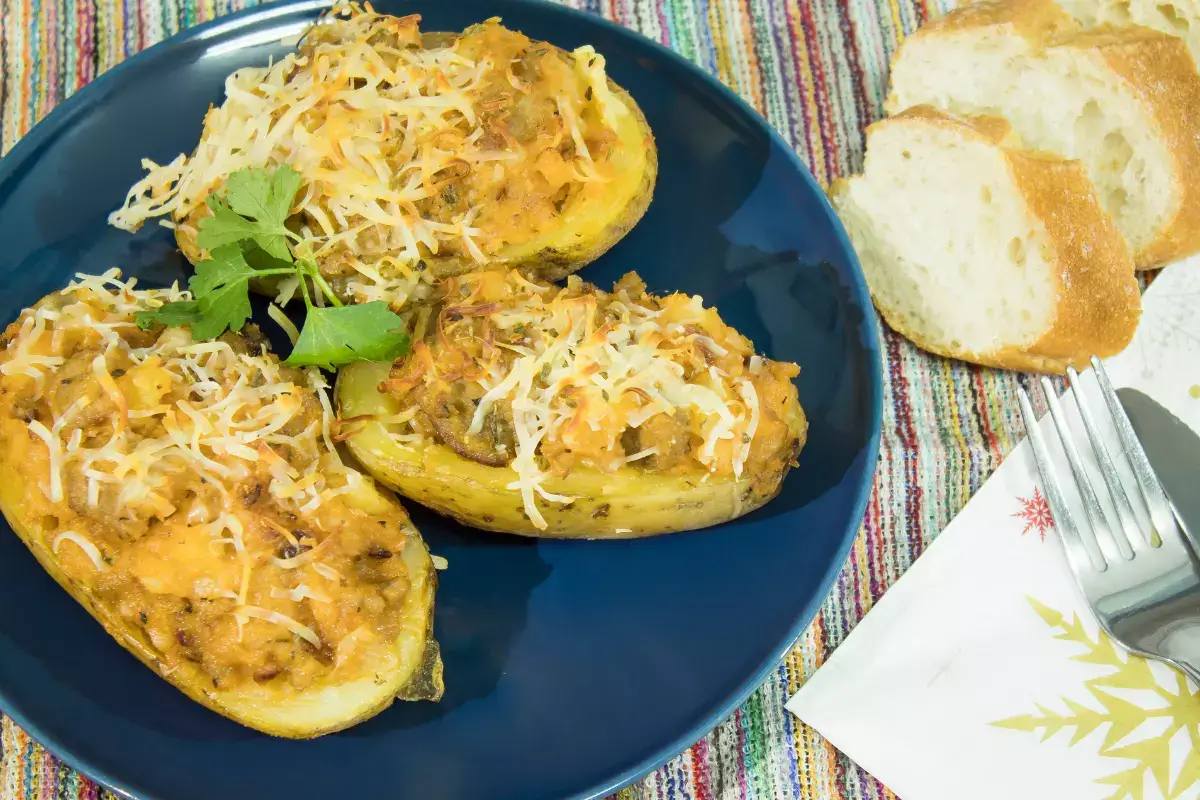 Receita de Batata Recheada com Carne